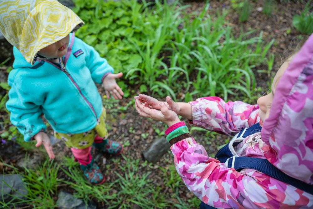 Toddlers playing at Lakeside School at Black Kettle Farm