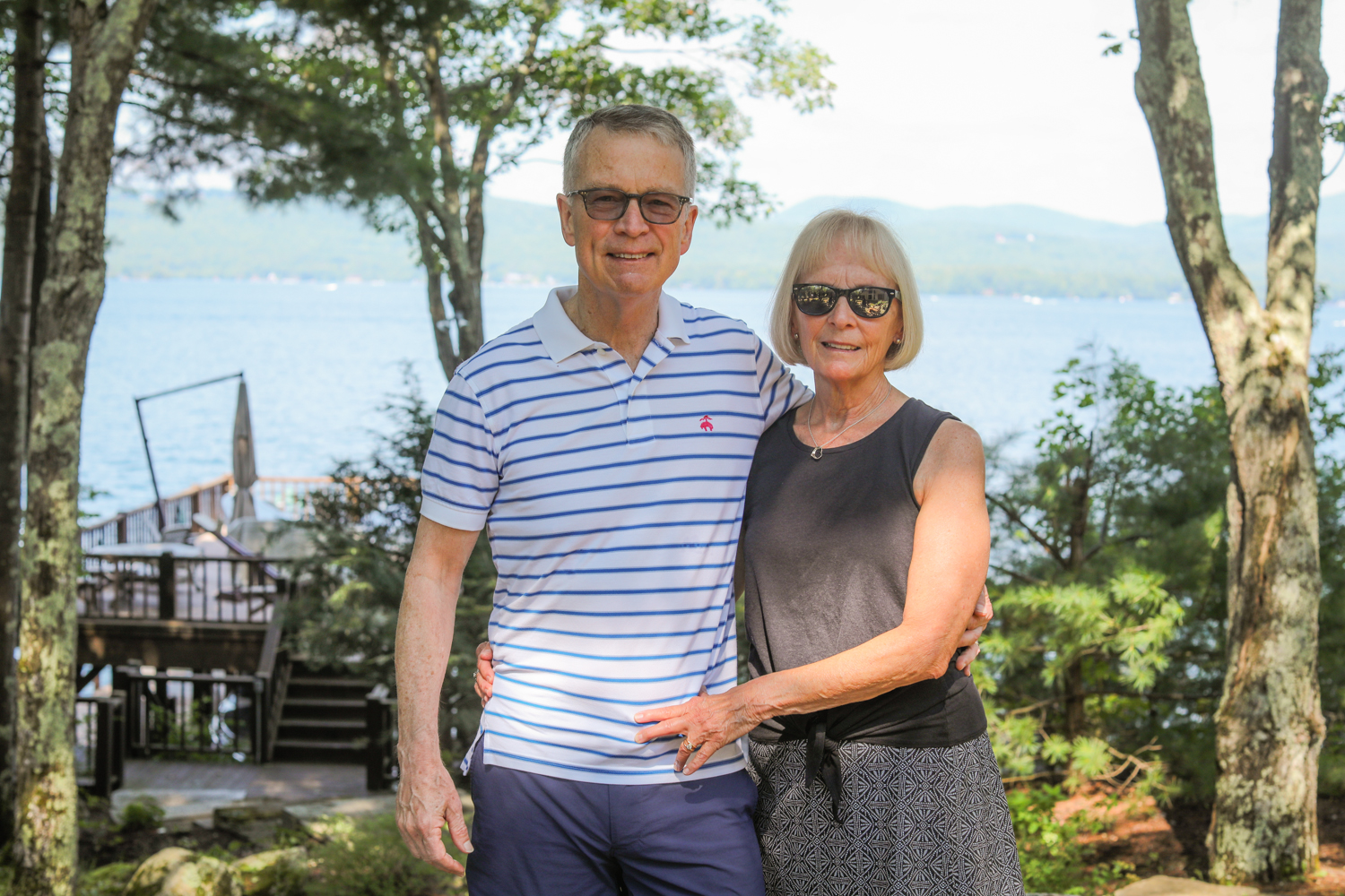 Bill and Dale Creighton at their home on Lake George