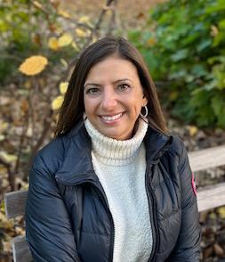 Woman on park bench